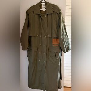 Vintage Together Military Style Trench Coat - Size 14